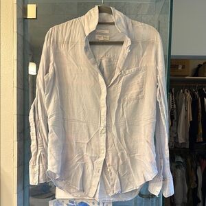 Treasure & Bond Light Blue Plaid Shirt